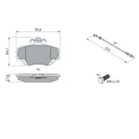 BOSCH 0986467720 Juego de pastillas de freno