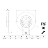BOSCH 0986479130 Disco de freno (Unidad)