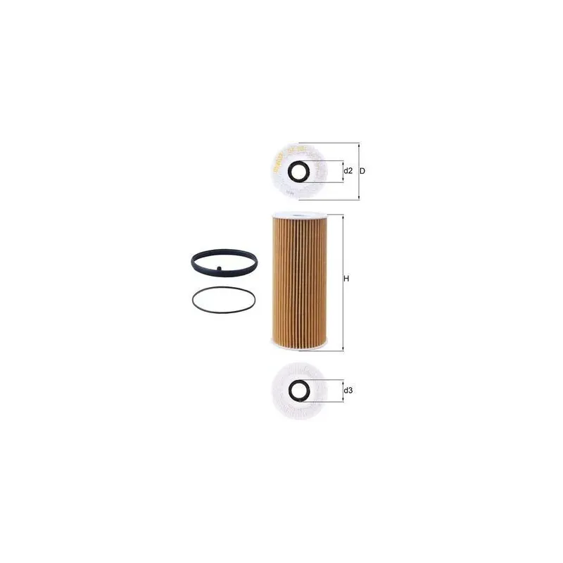 MAHLE OX381D Filtro de aceite