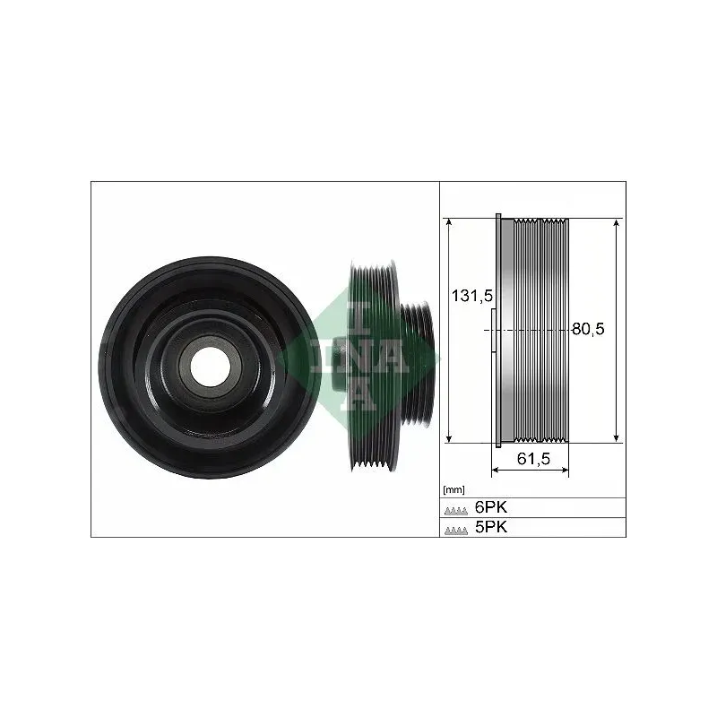 Schaeffler INA 544014110 Polea, cigüeñal