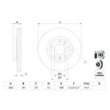 BOSCH 0986479193 Disco de freno (Unidad)