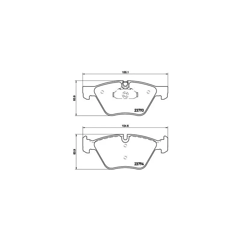 BREMBO P06057 Juego de pastillas de freno