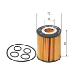 BOSCH F026407073 Filtro de aceite