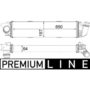 MAHLE CI31000P Radiador de aire de admisión