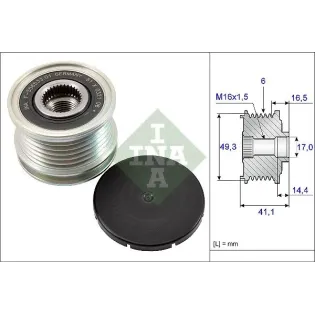 Schaeffler INA 535017810 Rueda libre alternador