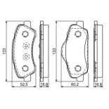 BOSCH 0986494713 Juego de pastillas de freno