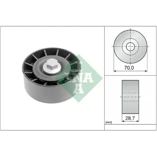 Schaeffler INA 532025410 Polea inversión/guía, correa poli V