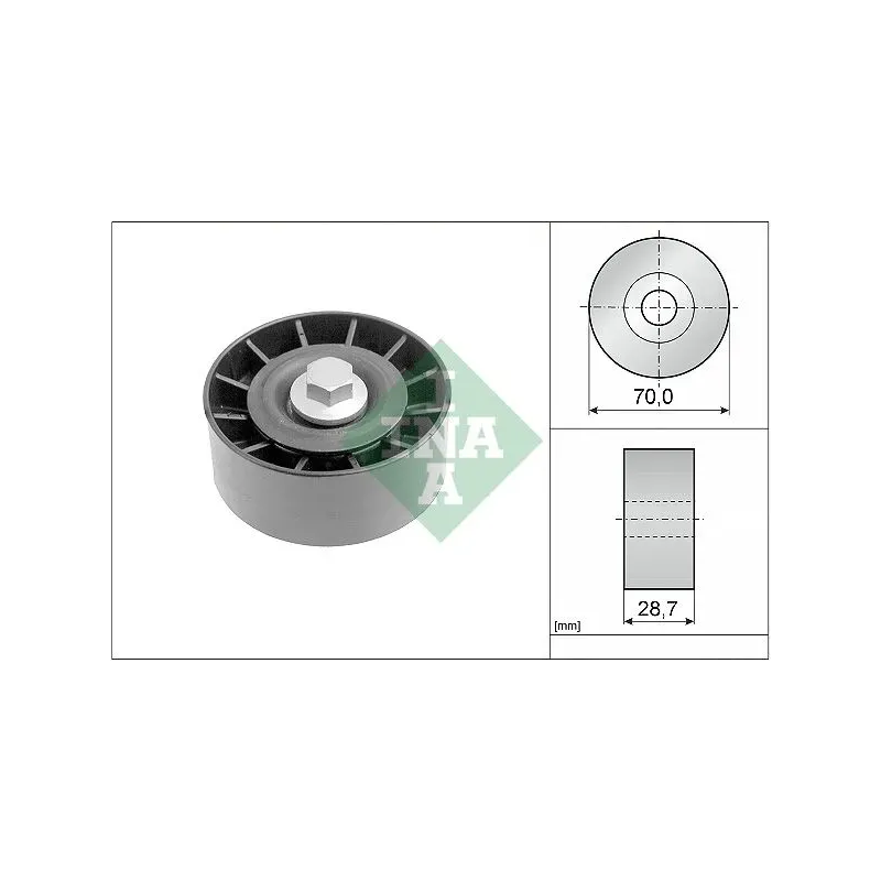 Schaeffler INA 532025410 Polea inversión/guía, correa poli V