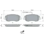 BOSCH 0986424789 Juego de pastillas de freno