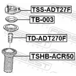 FEBEST TB-003 Cojienete de rodillos, columna amortiguación