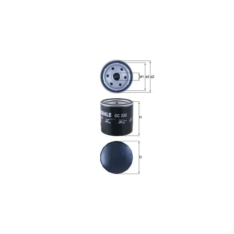 MAHLE OC232 Filtro de aceite