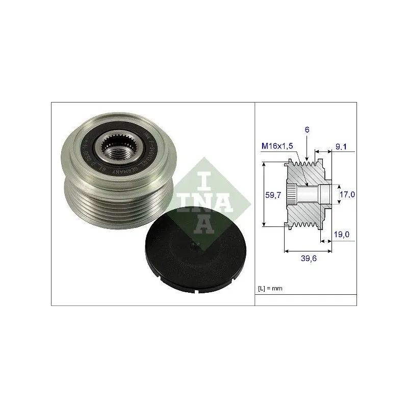 Schaeffler INA 535006510 Rueda libre alternador