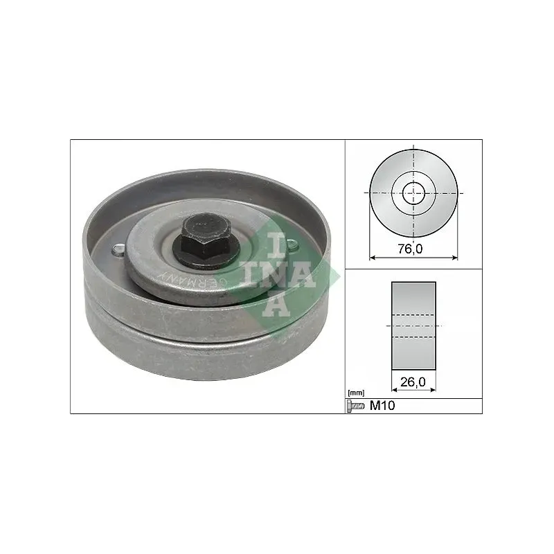 Schaeffler INA 532040230 Polea inversión/guía, correa poli V