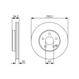 BOSCH 0986479S07 Disco de freno (Unidad)