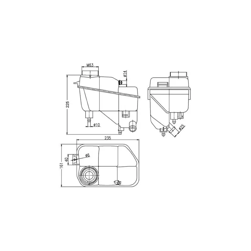 MAHLE CRT202000S Depósito compensación, refrigerante