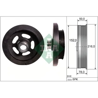 Schaeffler INA 544011110 Polea, cigüeñal