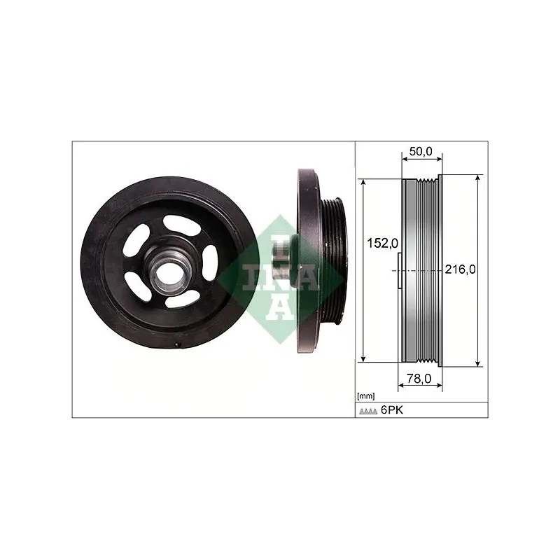 Schaeffler INA 544011110 Polea, cigüeñal