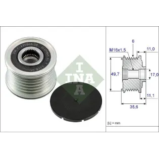 Schaeffler INA 535008610 Rueda libre alternador