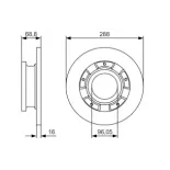 BOSCH 0986479A50 Disco de freno (Unidad)