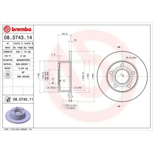 AP 14475E Disco de freno