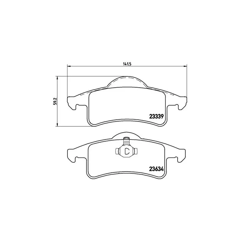 BREMBO P37006 Juego de pastillas de freno