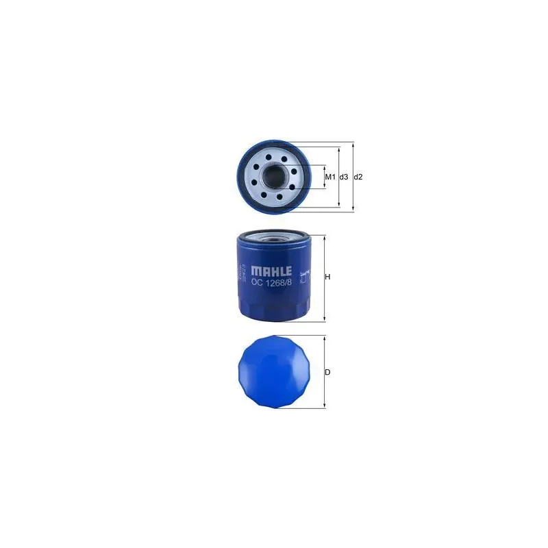 MAHLE OC1268/8 Filtro de aceite