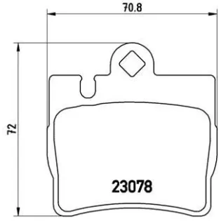 BREMBO P50042 Juego de pastillas de freno