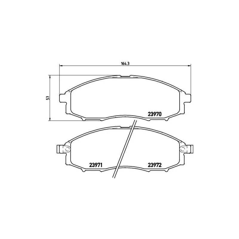 BREMBO P56049 Juego de pastillas de freno