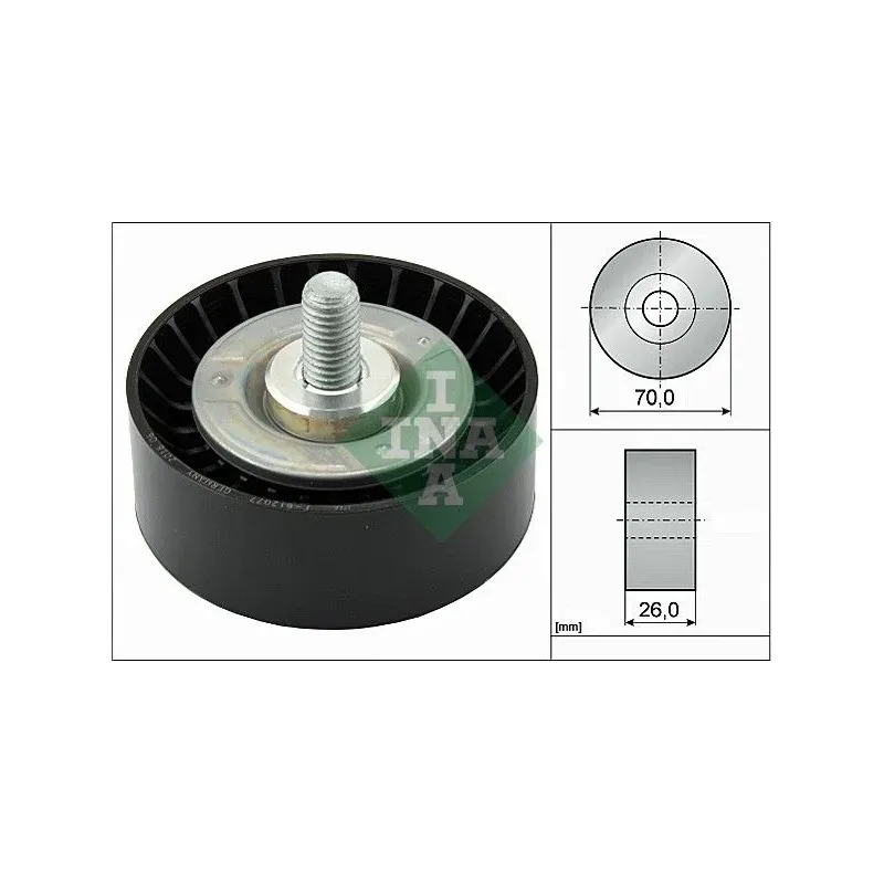Schaeffler INA 532047510 Polea inversión/guía, correa poli V