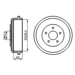 BOSCH 0986477129 Tambor de freno