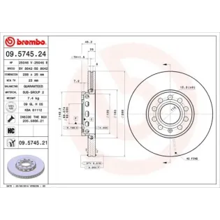 AP 25046E Disco de freno