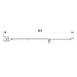 BOSCH 1987473013 Contacto de aviso, desgaste de los frenos