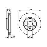 BOSCH 0986479249 Disco de freno (Unidad)