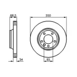 BOSCH 0986479251 Disco de freno (Unidad)