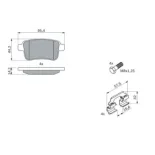 BOSCH 0986494331 Juego de pastillas de freno