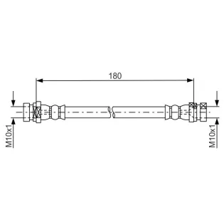 BOSCH 1987481681 Tubo flexible de frenos