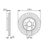 BOSCH 0986479S66 Disco de freno (Unidad)