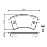 BOSCH 0986494332 Juego de pastillas de freno