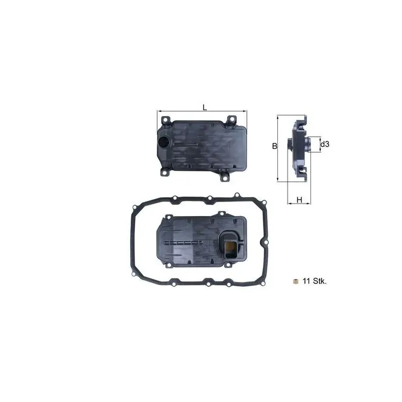 MAHLE HX187KIT Filtro hidráulico, transmisión automática
