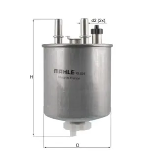 MAHLE KL834 Filtro combustible