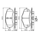 BOSCH 0986494714 Juego de pastillas de freno