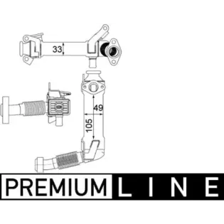 MAHLE CE21000P Elemento enfriador, reciclaje gases escape