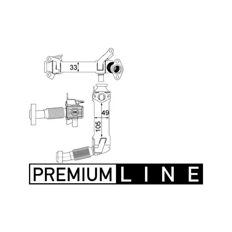 MAHLE CE21000P Elemento enfriador, reciclaje gases escape