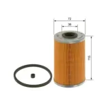 BOSCH 1457431724 Filtro combustible