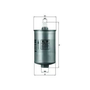 MAHLE KL29 Filtro combustible