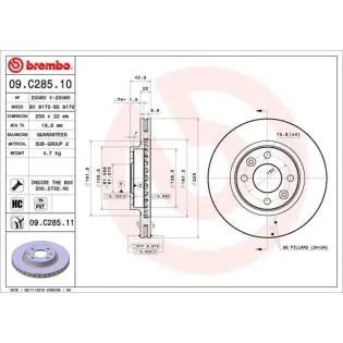 AP 25560V Disco de freno