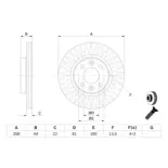 BOSCH 0986479A86 Disco de freno (Unidad)
