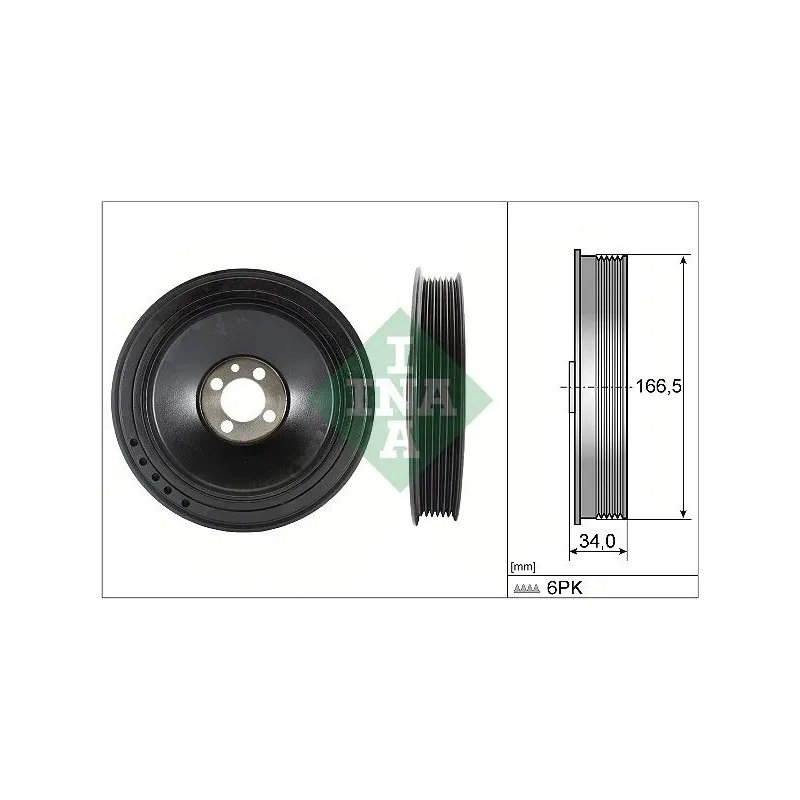 Schaeffler INA 544015710 Polea, cigüeñal