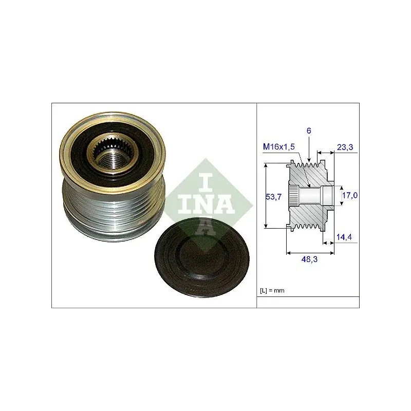 Schaeffler INA 535020410 Rueda libre alternador