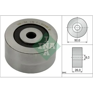 Schaeffler INA 532014310 Polea inversión/guía, correa poli V